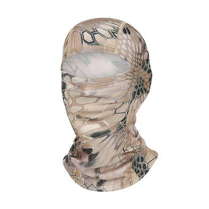 Cagoule anti-UV vélo et moto, masque visage et cou