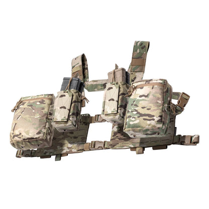 Chest Rig Tactique Style Spiritus Systems Fat Strap MK4 – Gilet MOLLE Unisexe | Airsoft, Militaire | 10 Coloris