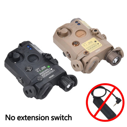 WADSN PEQ-15 UHP – Boîtier Laser IR / Rouge / Vert + LED 180 lm, Rail Picatinny 20mm, Airsoft & Chasse