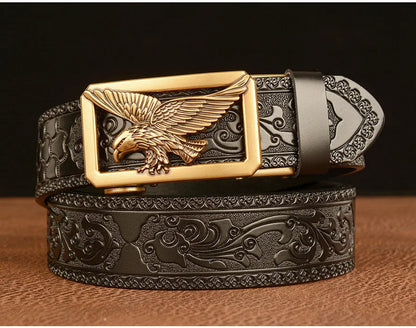 Ceinture en Cuir Véritable SupSindy - Luxe avec Boucle Métallique Ma boutique