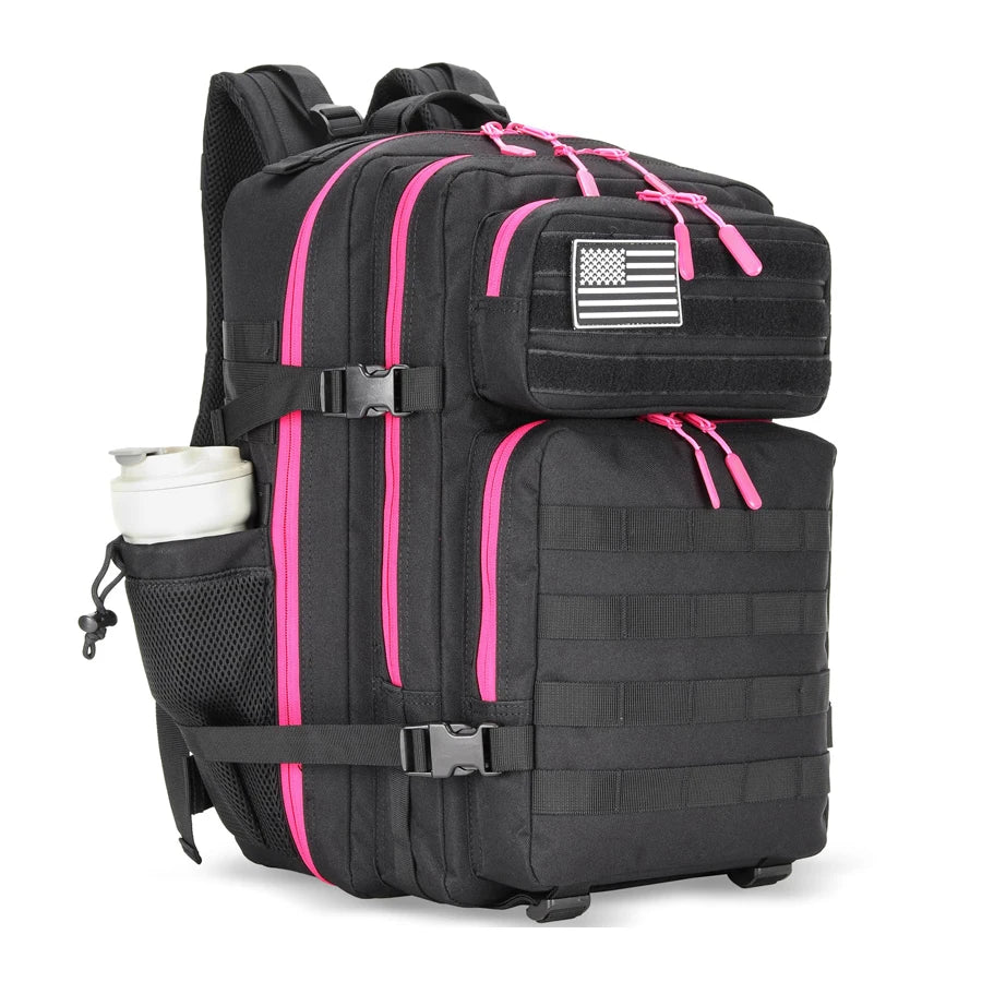 Sac à dos tactique 45 L avec système MOLLE et compartiment PC