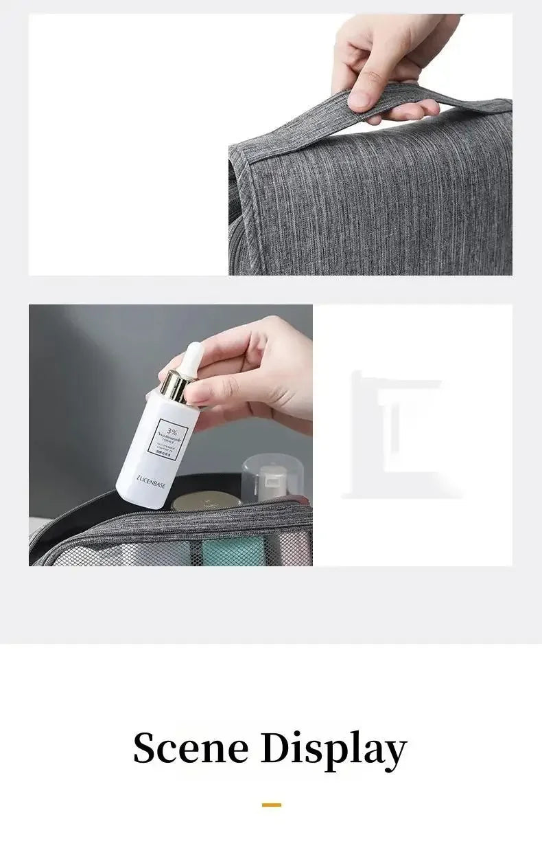 Trousse de Toilette Suspendue Imperméable – Homme & Femme – Tissu Oxford Haute Qualité - BLACKBEARD OUTDOOR INDUSTRIES