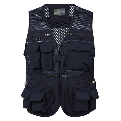 Gilet Tactique Multipoches Homme - Sans Manches, Mesh Respirant Été