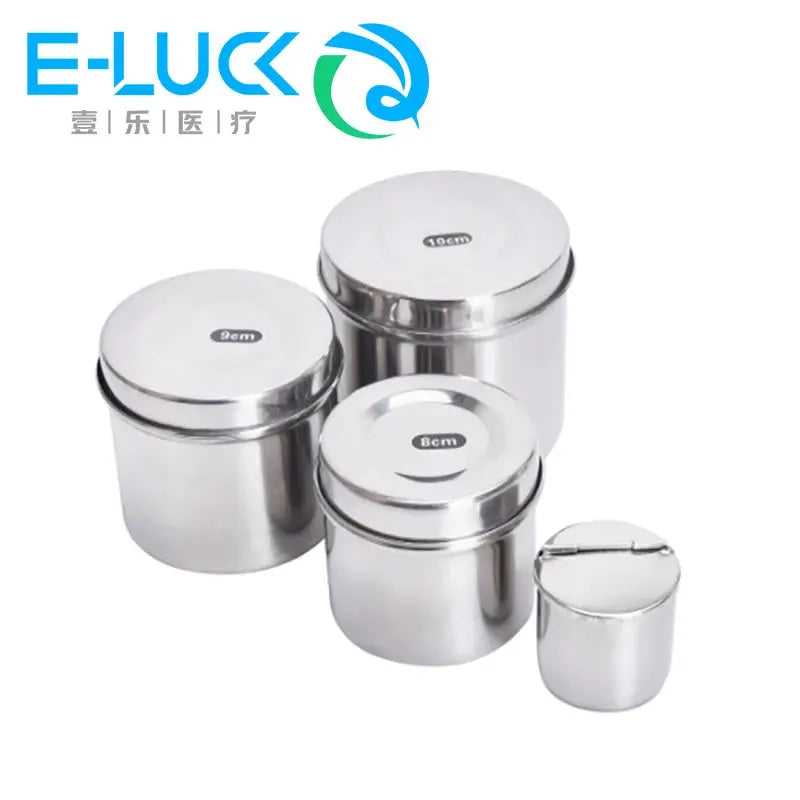 1 pcs Boîte en Acier Inoxydable pour Coton Dentaire Ma boutique