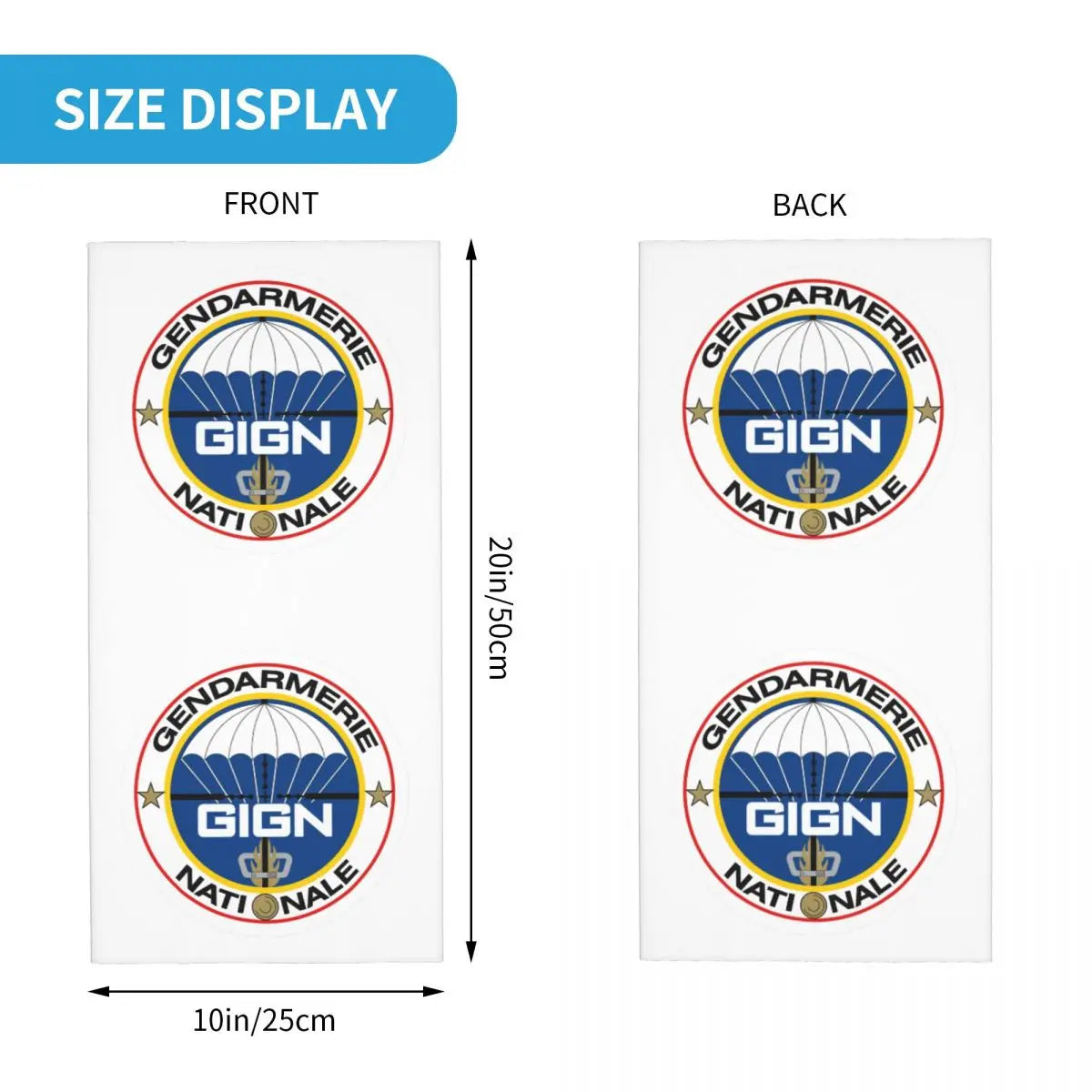 Tour de Cou Gendarmerie GIGN – Bandana d’Hiver avec Protection UV pour Hommes et Femmes | Écharpe Multifonctionnelle pour Ski, Outdoor et Usage Quotidien - BLACKBEARD OUTDOOR INDUSTRIES