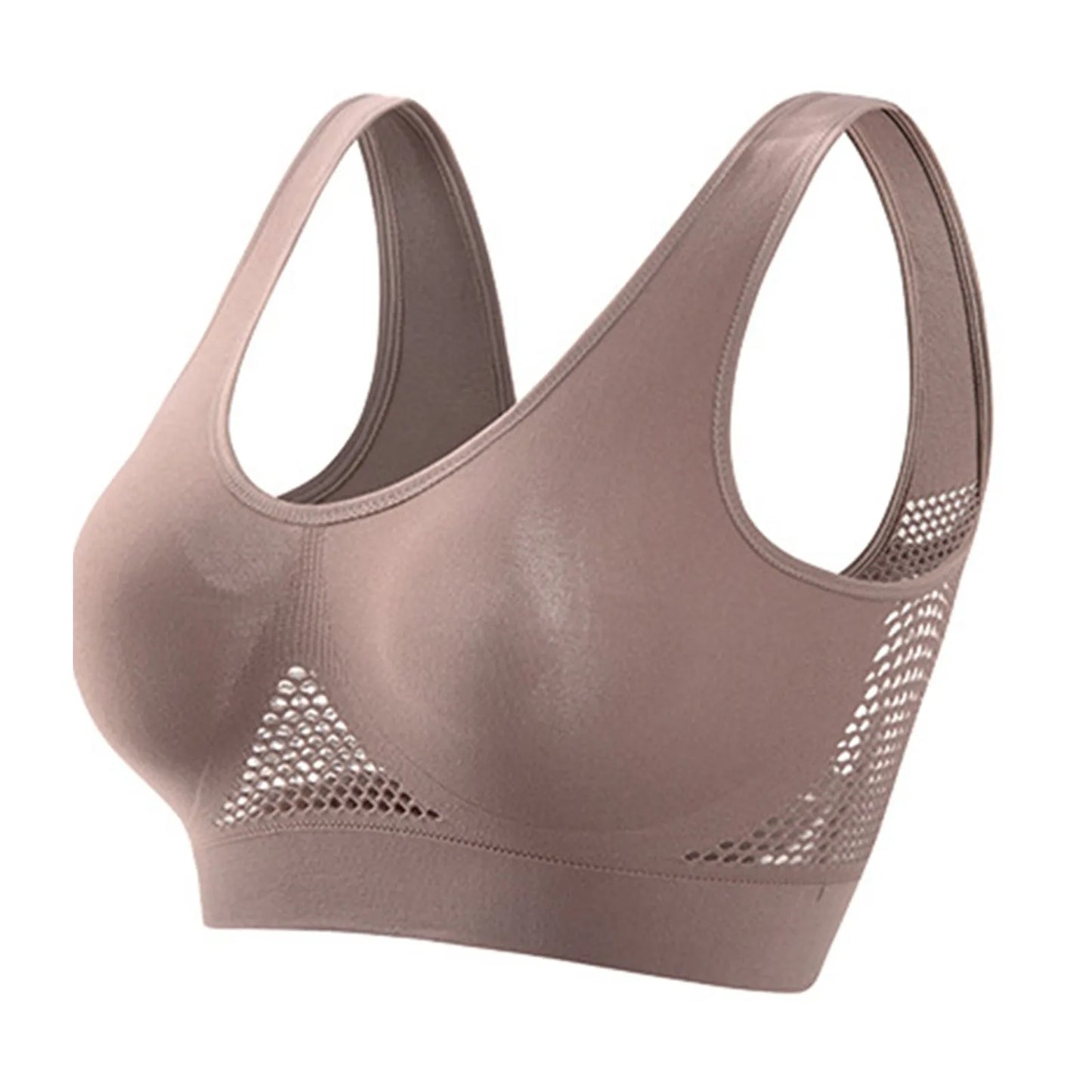 Brassière Sport Femme Sans Armature – Soutien-gorge Yoga Running Grande Taille S–5XL