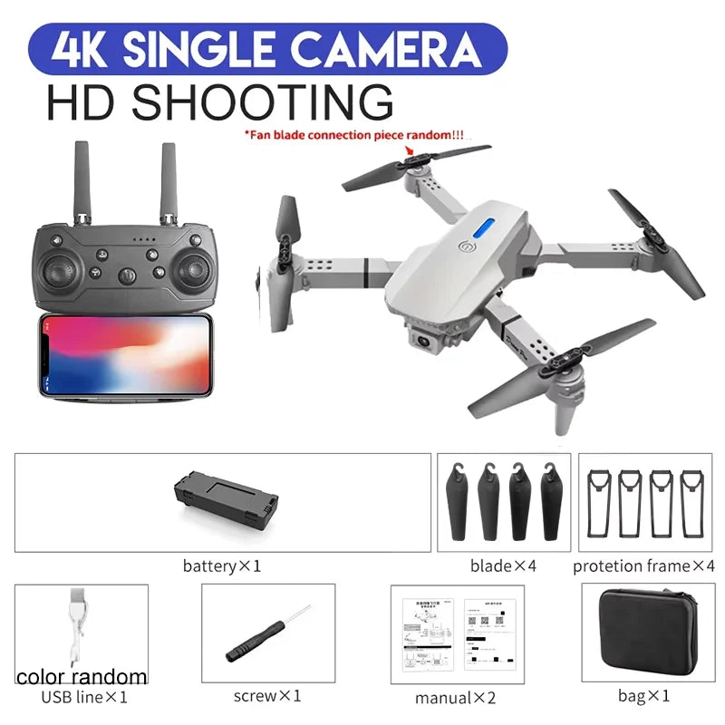 KBDFA 2025 E88 Professional Wide Angle RC HD 4K Camera drone Ma boutique
