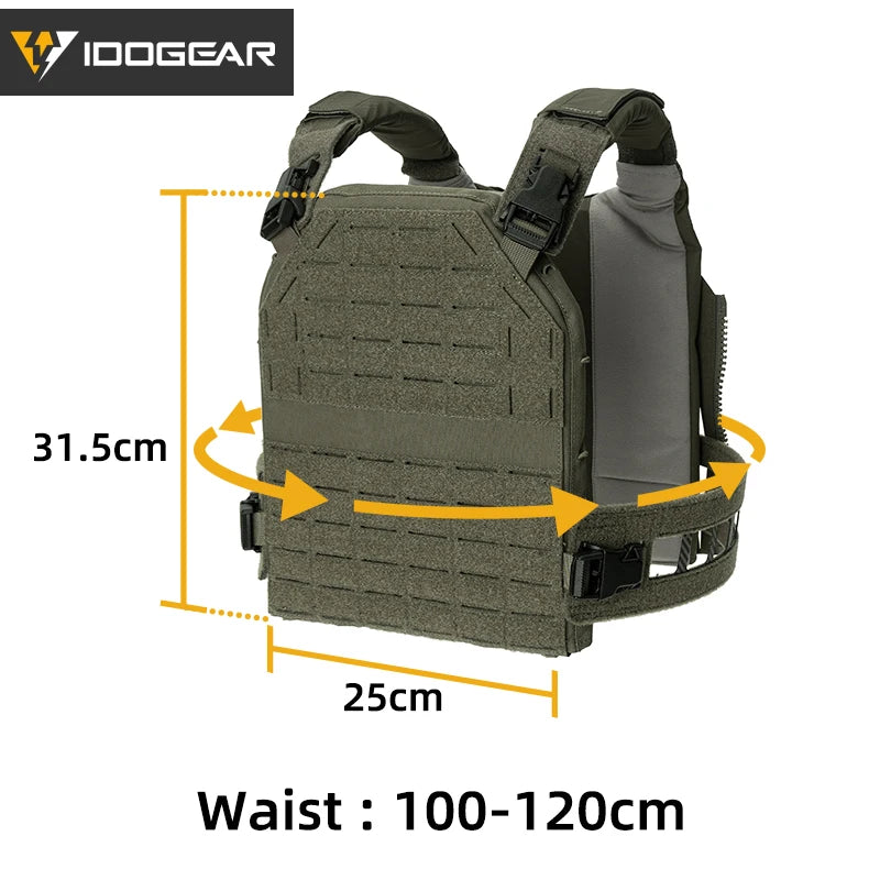 Gilet tactique IDOGEAR quick release laser cut léger MOLLE - BLACKBEARD OUTDOOR INDUSTRIES