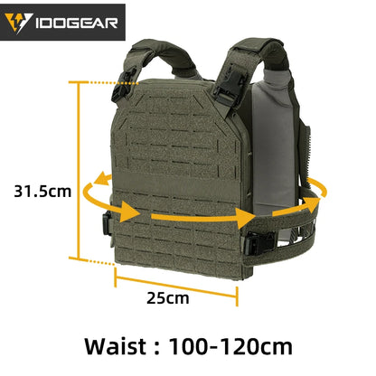 Gilet tactique IDOGEAR quick release laser cut léger MOLLE - BLACKBEARD OUTDOOR INDUSTRIES