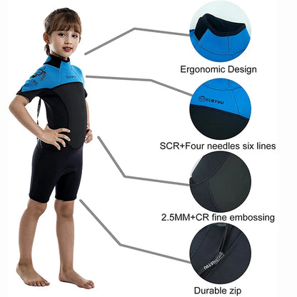 Combinaison Shorty Néoprène Enfant – Surf, Plongée, Natation - BLACKBEARD OUTDOOR INDUSTRIES