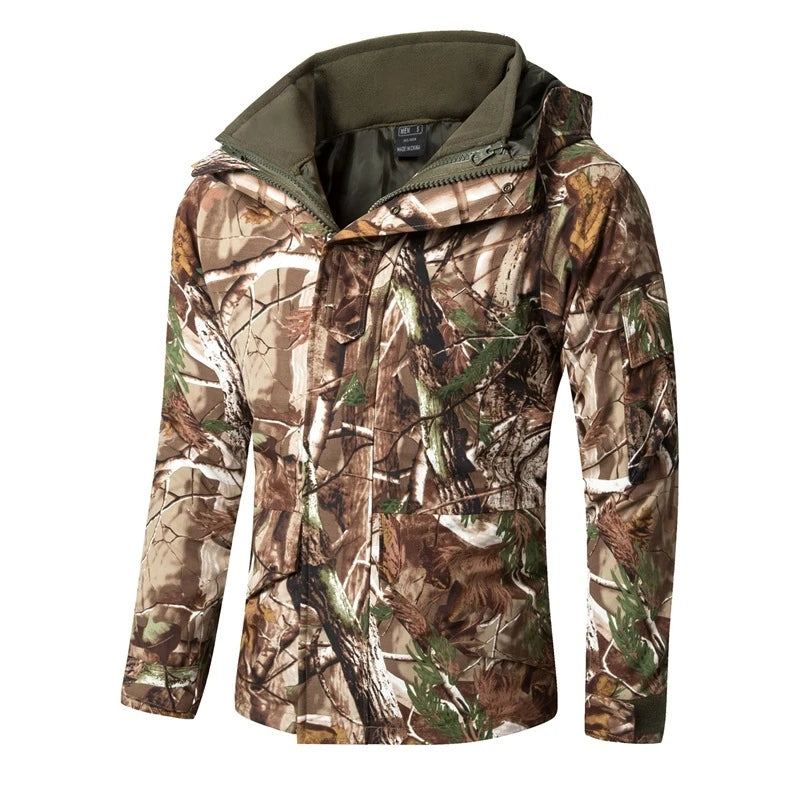 Veste tactique homme 3 en 1 imperméable avec polaire amovible