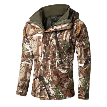 Veste tactique homme 3 en 1 imperméable avec polaire amovible
