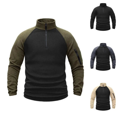 Pull Tactique Homme en Polaire - Sweat-shirt à Demi-Fermeture, Manches Longues, Veste Militaire, Vêtements de Randonnée, Camping, Pêche, Escalade BLACKBEARD OUTDOOR INDUSTRIES