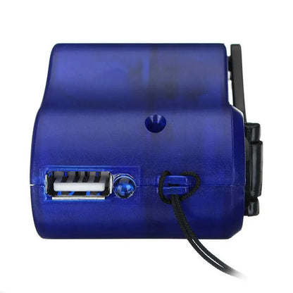Chargeur USB à manivelle avec éclairage de secours