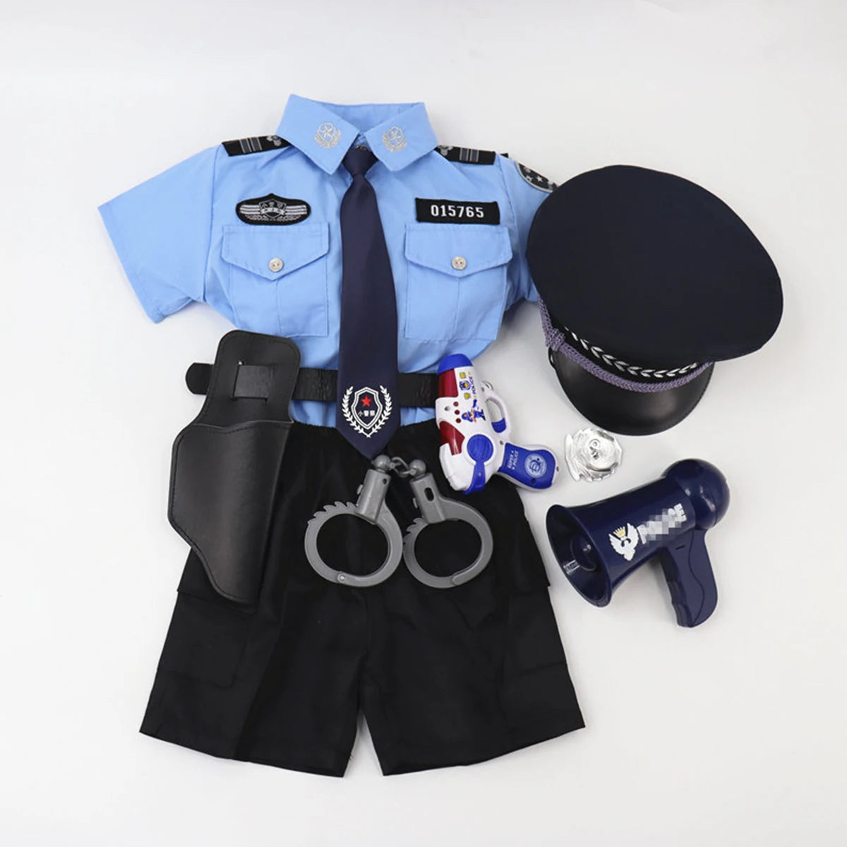 Ensemble Policier Enfant Été – Tenue Police Garçon Spectacle & Jeu de Rôle - BLACKBEARD OUTDOOR INDUSTRIES