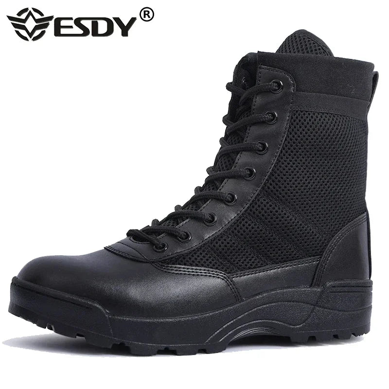Bottes Tactiques Militaires Homme – Style Armée / Combat – Bottines de Sécurité Désert Résistantes - BLACKBEARD OUTDOOR INDUSTRIES