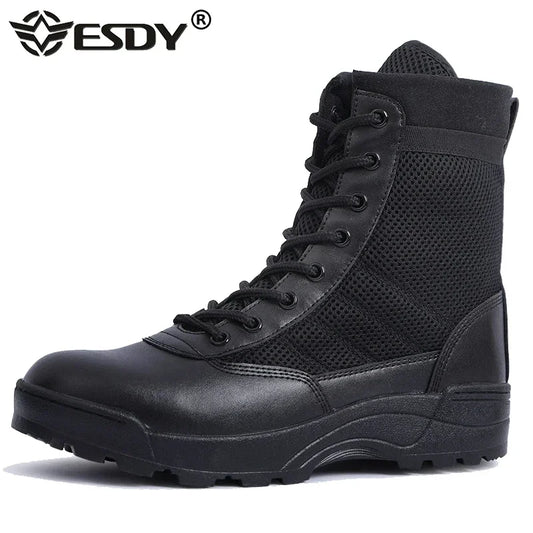 Bottes Tactiques Militaires Homme – Style Armée / Combat – Bottines de Sécurité Désert Résistantes - BLACKBEARD OUTDOOR INDUSTRIES