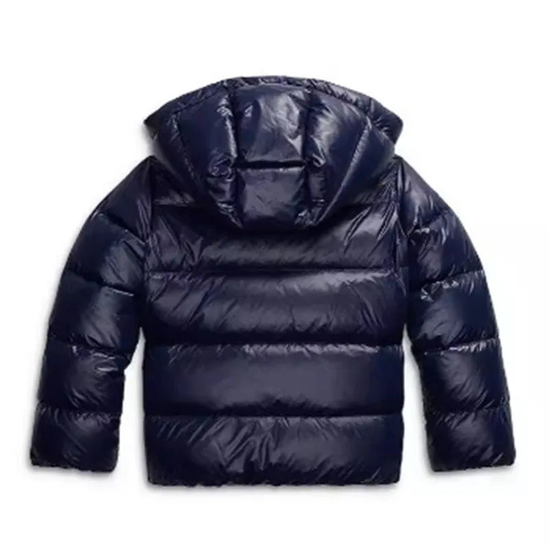 Doudoune brillante homme hiver zippée