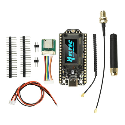 Carte Heltec WiFi LoRa 32 V4 – ESP32-S3, SX1262, OLED 0,96", LoRa, WiFi, BLE, Solaire, GPS, Meshtastic