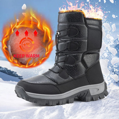 Bottines d’hiver femme fourrées à fermeture autoagrippante