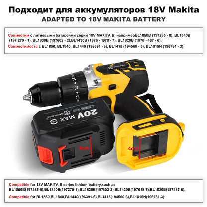 OToolsion 20V 13MM Perceuse sans fil à moteur Brushless – Visseuse à impact pour béton BLACKBEARD OUTDOOR INDUSTRIES