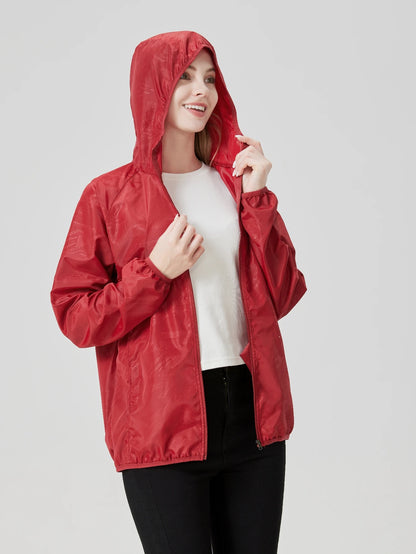 Veste coupe-vent femme anti-UV ultra légère, randonnée et sport