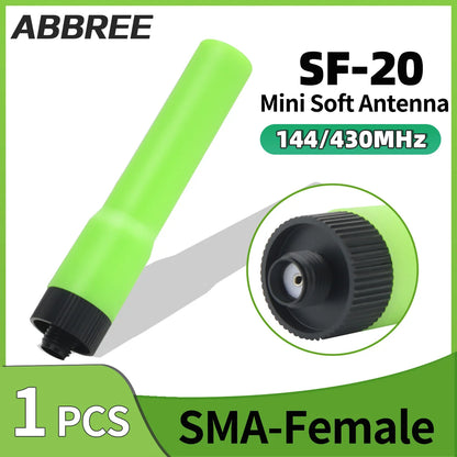 Antenne Mini ABBREE SF-20 SMA-Femelle VHF/UHF – Baofeng & Quansheng