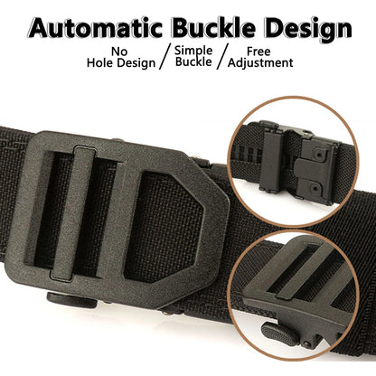 Ceinture tactique police TUSHI nylon boucle métal - BLACKBEARD OUTDOOR INDUSTRIES