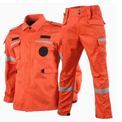 Tenue de secours homme à bandes réfléchissantes