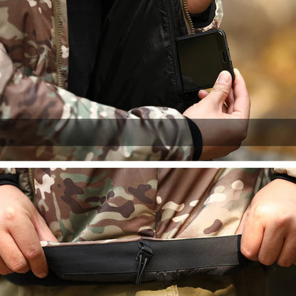 Veste Tactique d'Hiver Homme – Parka Camouflage Chaude, Coupe-Vent et Imperméable avec Capuche, Idéale pour les Activités Extérieures et les Conditions Climatiques Rigoureuses BLACKBEARD OUTDOOR INDUSTRIES