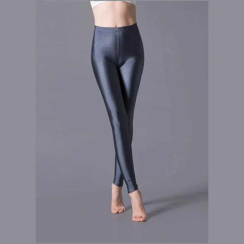 Leggings Skinny Élastiques Femme - Pantalon Crayon Slim Taille Plus, Brillant, Idéal pour Yoga et Activités Sportives - BLACKBEARD OUTDOOR INDUSTRIES
