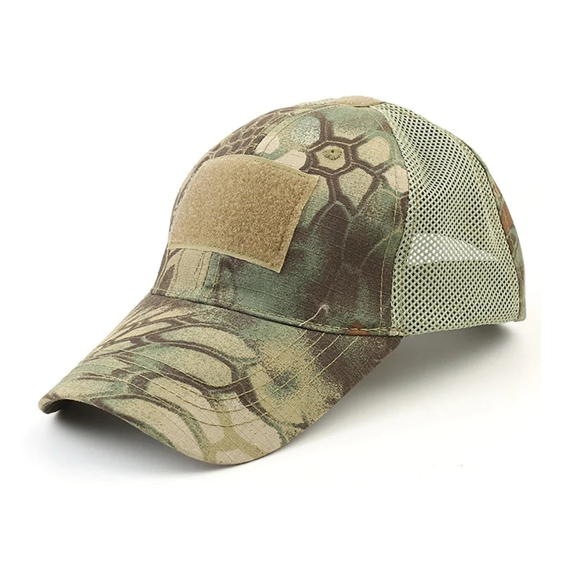 Casquette Multicam Camouflage Outdoor – Réglable, Maille Respirante – Tactique, Airsoft, Pêche, Chasse, Randonnée, Basket - BLACKBEARD OUTDOOR INDUSTRIES