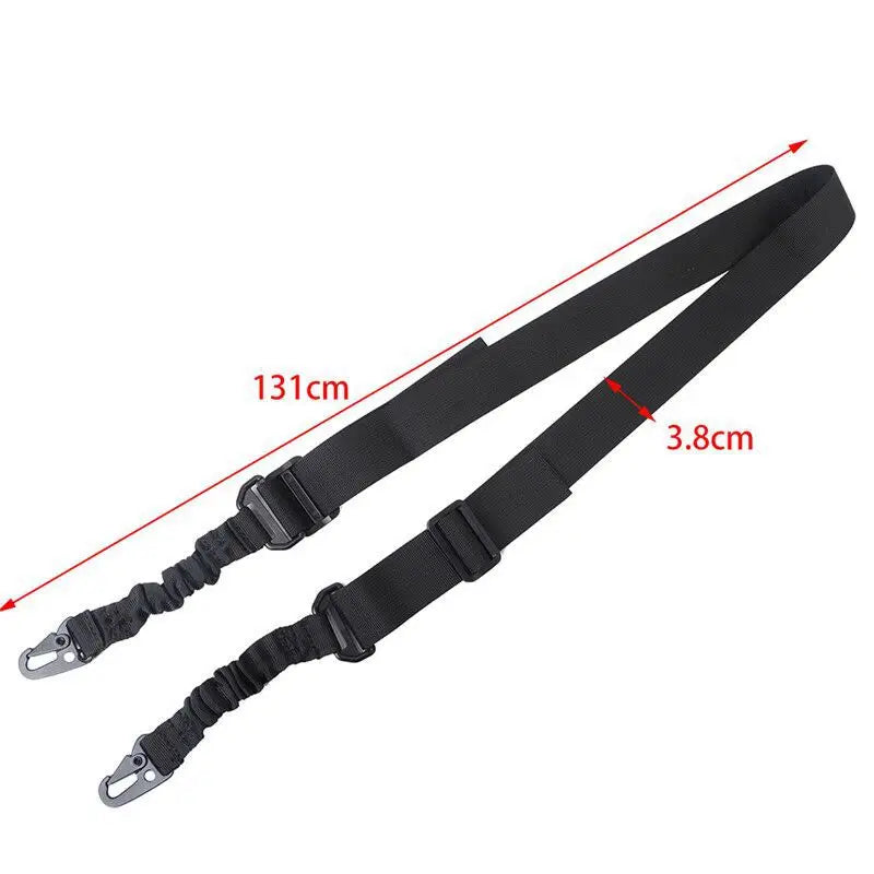 Sangle Fusil 2 Points en Nylon – Bretelle Tactique avec Boucle Métal | Chasse & Airsoft