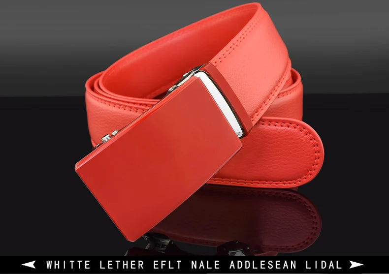 ceinture en cuir de vachette uni Ma boutique