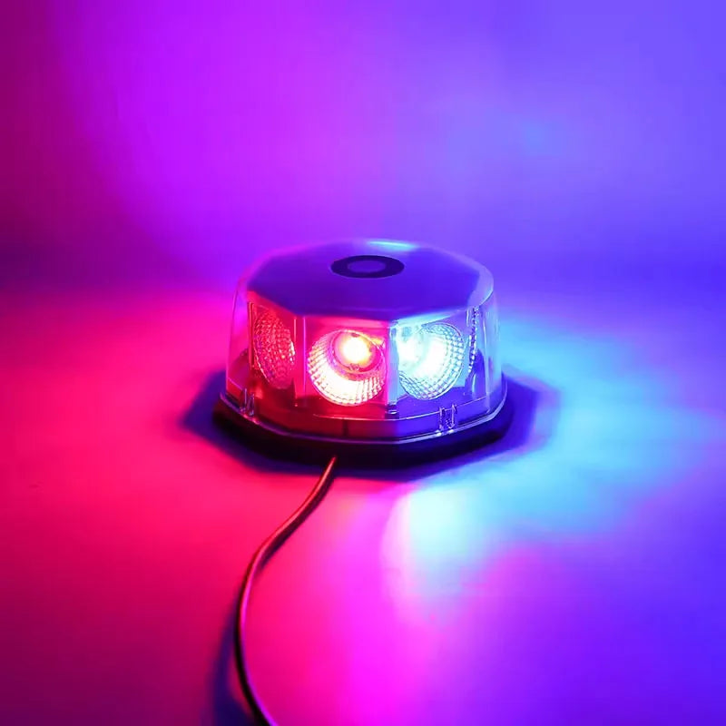Rampe Gyrophare LED Police & Urgence — Stroboscopique 48W 12V/24V Magnétique - BLACKBEARD OUTDOOR INDUSTRIES
