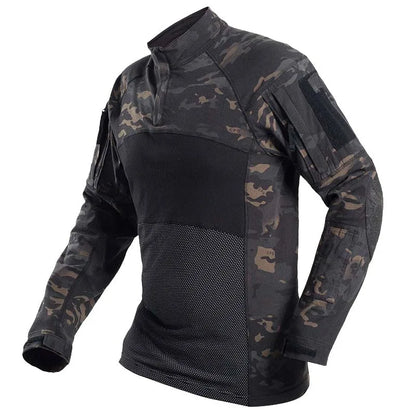 Chemise de Combat Homme à Manches Longues 1/4 Zip – Veste Tactique Outdoor - BLACKBEARD OUTDOOR INDUSTRIES