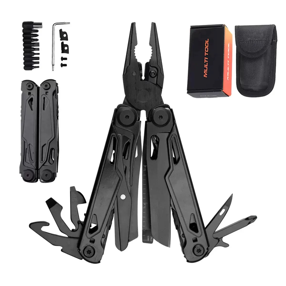 Outdoor Camping Multi Tools Folding Survival Gear Plier Knife Wire Stripper Outdoor Mini Portable Hand Tools Knife, Scissors ﻿ BLACKBEARD OUTDOOR INDUSTRIES