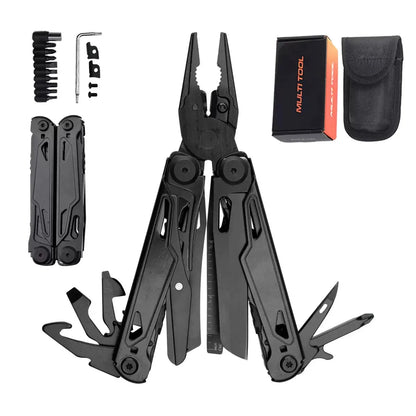 Outdoor Camping Multi Tools Folding Survival Gear Plier Knife Wire Stripper Outdoor Mini Portable Hand Tools Knife, Scissors ﻿ BLACKBEARD OUTDOOR INDUSTRIES