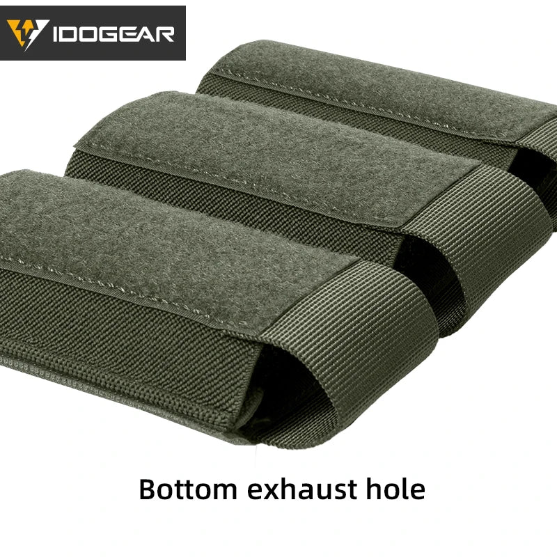Poche à Chargeurs Tactique 5.56 Triple IDOGEAR – Modèle DOPE avec Fixation Élastique Hook & Loop - Référence 3598 - BLACKBEARD OUTDOOR INDUSTRIES