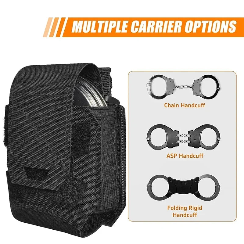 Holder Tactique pour Menottes - Poche MOLLE Universelle pour Menottes Standard avec Système de Libération Rapide BLACKBEARD OUTDOOR INDUSTRIES