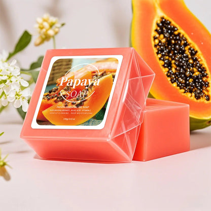 Savon à l’extrait de papaye 100 g pour la toilette