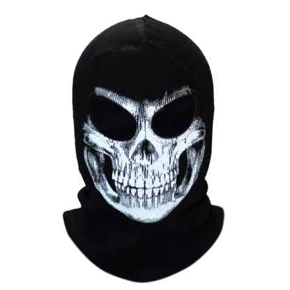 Cagoule Balaclava 100% Coton Ghost Skull – Masque Intégral Visage & Cou – Ski, Vélo, Airsoft – 26 Coloris