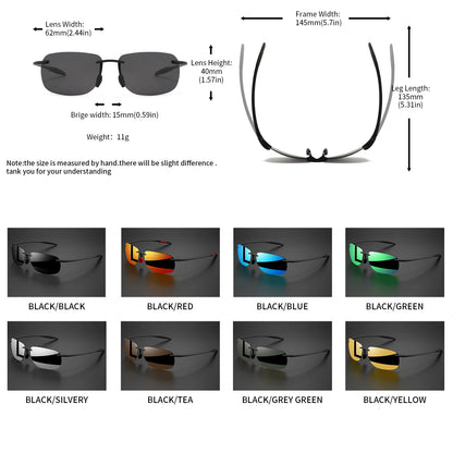 Lunettes Polarisées Ultra-Légères TR90 – Verres TAC UV400 | Conduite, Pêche, Outdoor