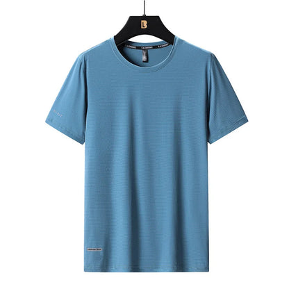 T-Shirt Homme Grande Taille Ice Silk – Respirant, Séchage Rapide | L à 8XL