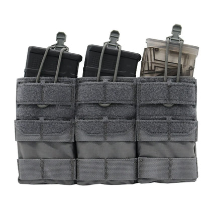 Porte-Chargeur Triple Tactique MOLLE – Nylon 500D | Compatible 556 M4 M16 | 6 Coloris - BLACKBEARD OUTDOOR INDUSTRIES