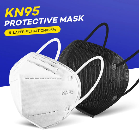 Masque KN95 Certifié CE – Protection Respiratoire Anti-Poussière, Fumée & Incendie – Lot de 10