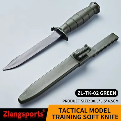 Couteau d'Entraînement Tactique ZLang - Lame Souple TPE - Manche ABS - Airsoft & Formation Militaire - BLACKBEARD OUTDOOR INDUSTRIES