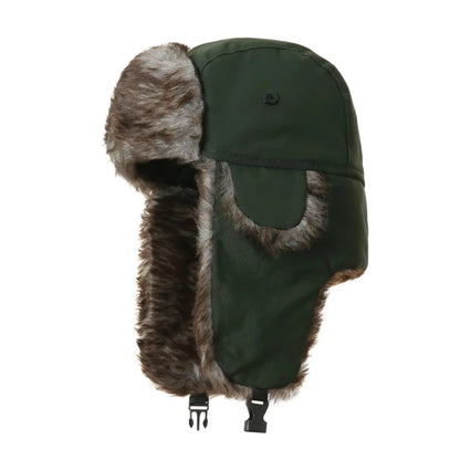 Chapka Ushanka Russe Imperméable - Doublure Fausse Fourrure, Ski et Hiver