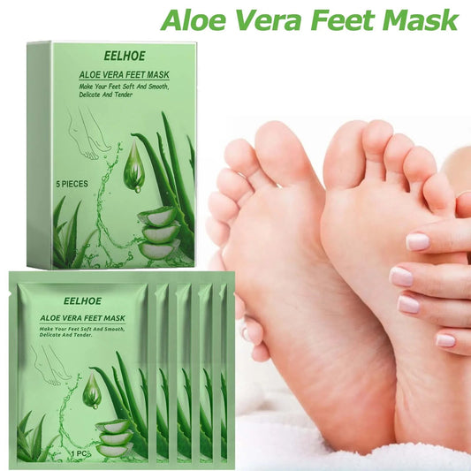 Masque pour Pieds à l'Aloe Vera - Hydratation, Exfoliation et Réparation des Pieds Sèches, Anti-Fissures - Soin de la Peau des Pieds BLACKBEARD OUTDOOR INDUSTRIES