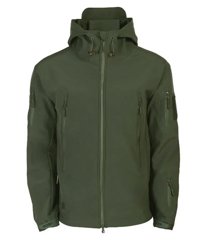 Veste Tactique Homme Softshell Techwear Coupe-Vent | Imperméable | Respirante | Polaire Intérieure | Capuche | 4 Saisons - BLACKBEARD OUTDOOR INDUSTRIES